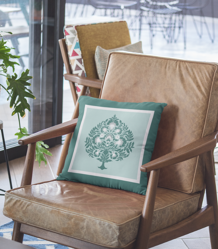 Teal green and touquish green cushion cover for sale