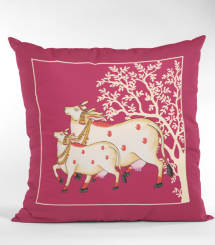 sdfabcraft's kamdhenu holy cow print cushion cover