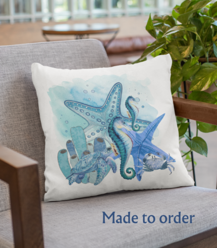 SEA LIFE CUSHION @ D-B02 MADE TO ORDER DESIGNS