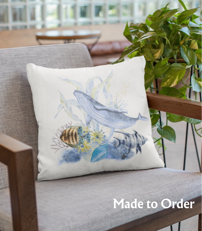 _sea life designs (16) SEA LIFE CUSHION @ D-W -07 (cush ) MADE TO ORDER DESIGNS - Image 1
