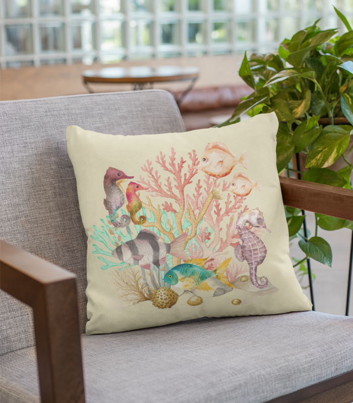 _sea life designs (42) SEA LIFE CUSHION @ D-ps 01 (cush ) MADE TO ORDER DESIGNS - Image 1