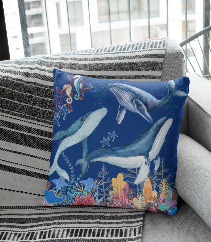 _sea life designs (44) SEA LIFE CUSHION @ D-B 013 (cush ) MADE TO ORDER DESIGNS - Image 1